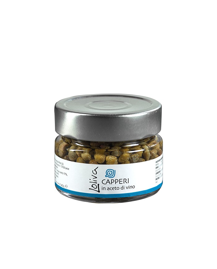 Capers in wine vinegar
