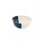 Two-tone wavy bowl